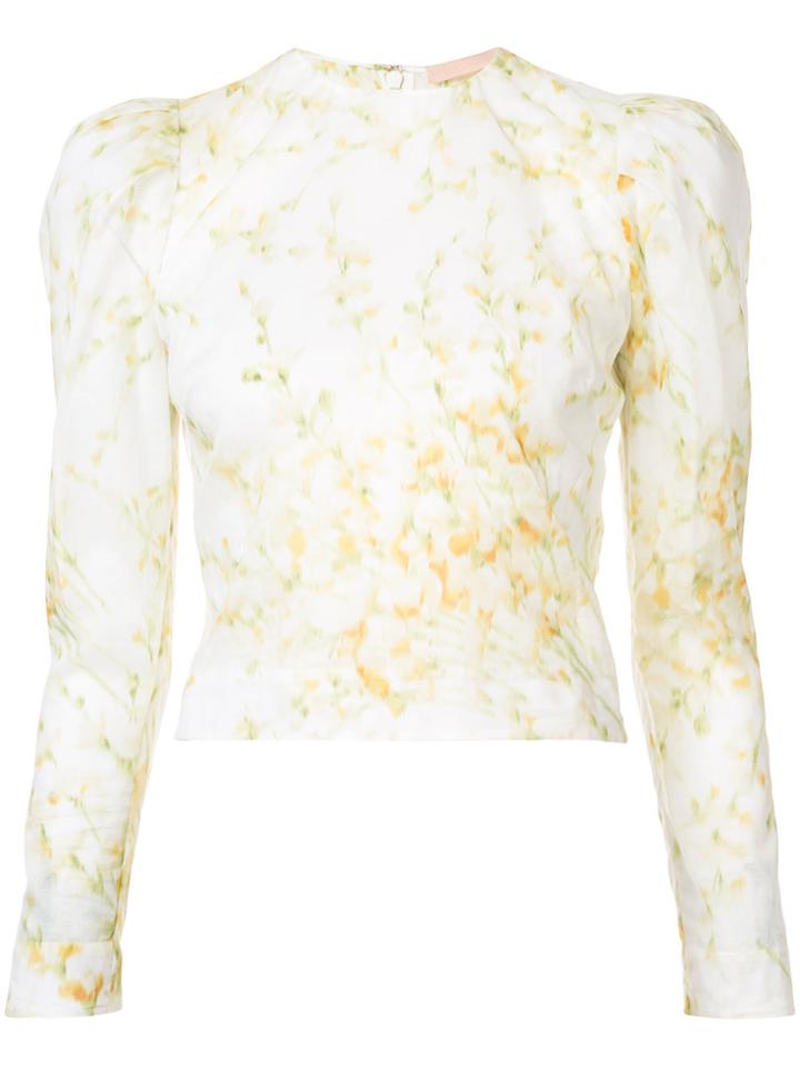Brock Collection Floral Print Blouse - Yellow & Orange