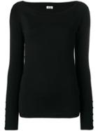 Liu Jo Scoop Neck Top - Black