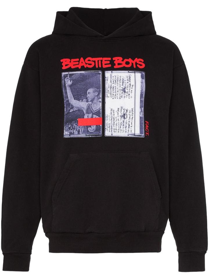 Fact X Beastie Boys Cassettes Print Hoodie - Black