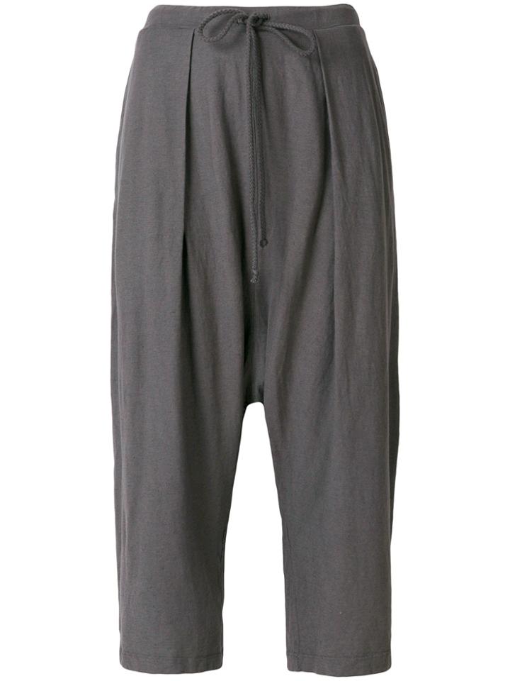 Lost & Found Rooms Cropped Drawstring Trousers - Grey