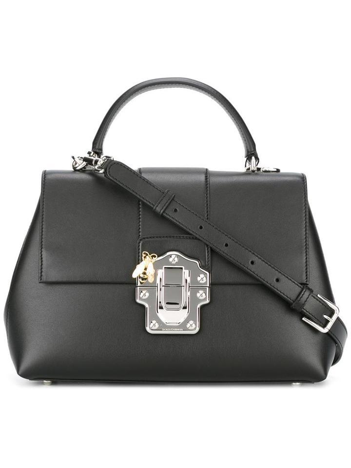 Dolce & Gabbana Lucia Tote, Women's, Black, Leather