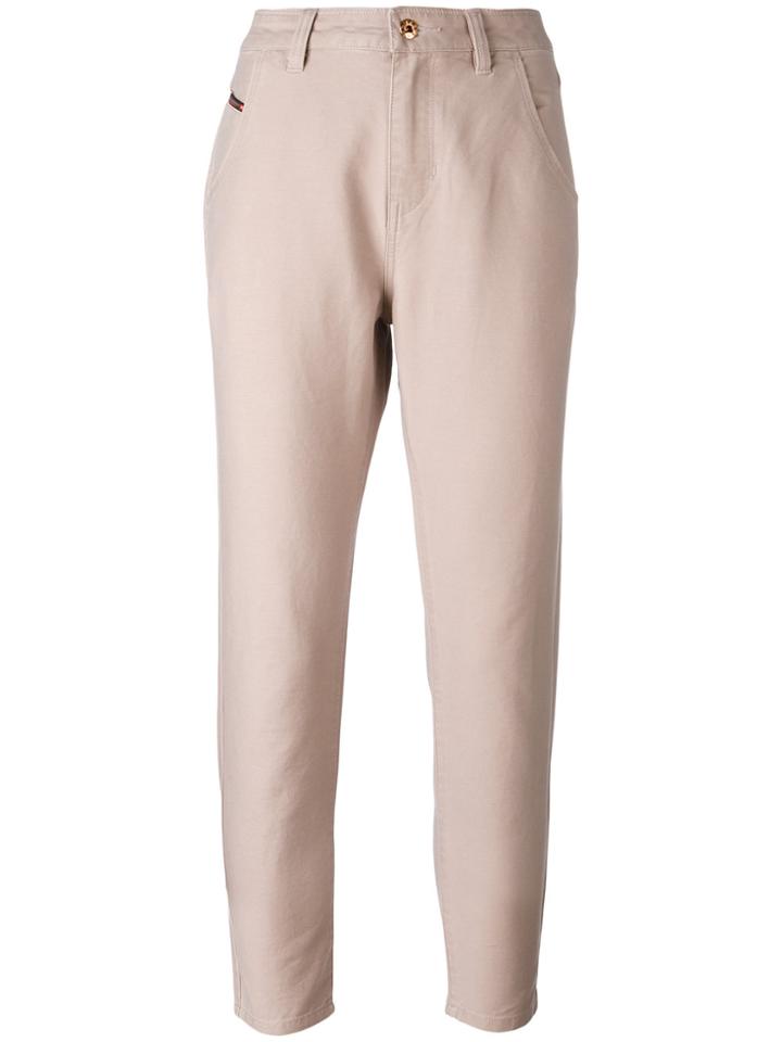 Diesel High-waisted Trousers - Pink & Purple