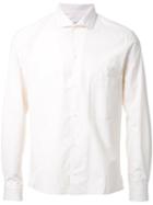 Lemaire Spread Collar Shirt, Men's, Size: 46, White, Cotton