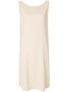 Fabiana Filippi Round Neck Shift Dress - Nude & Neutrals