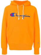 Champion Embroidered Logo Hoodie - Orange