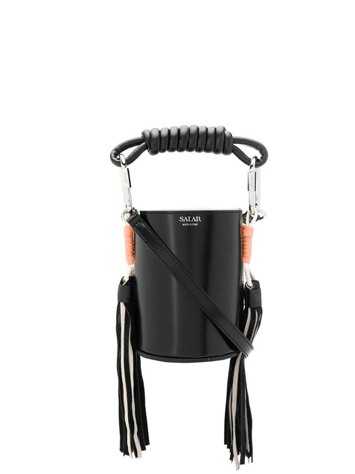 Salar Celia Fringe Bag - Black