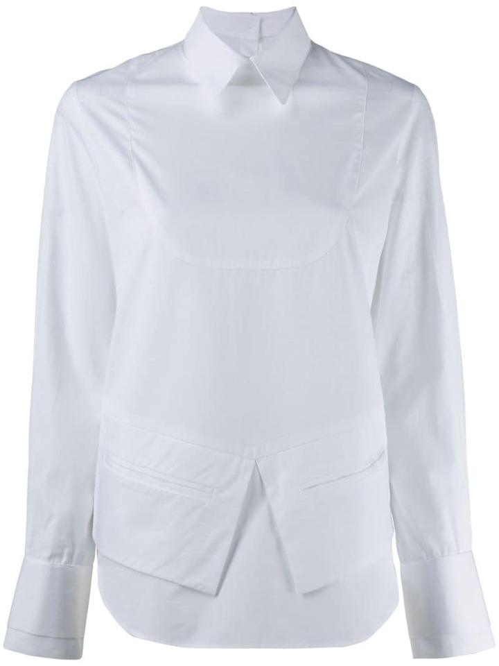 Each X Other Minimal Tuxedo Shirt - White