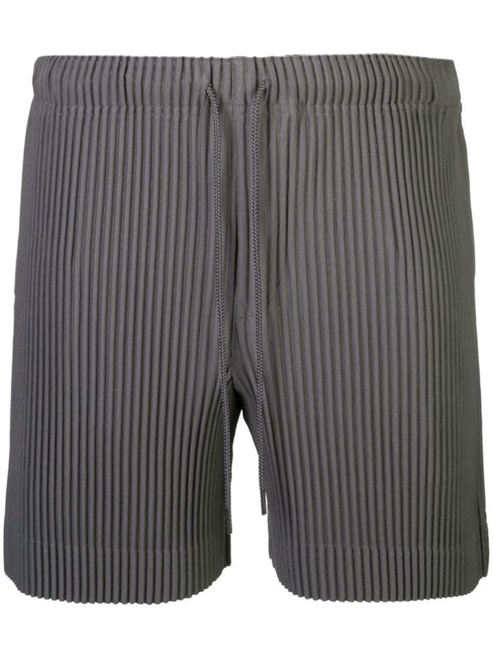 Homme Plissé Issey Miyake Plisse Style Shorts - Grey