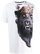 Frankie Morello Lion Print T-shirt - White