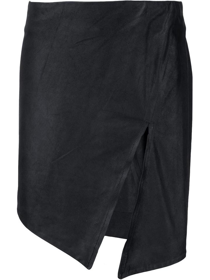 Ann Demeulemeester 'angelina' Skirt, Women's, Size: 36, Black, Leather