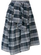 Christian Wijnants Checked Wrap-style Skirt - Blue