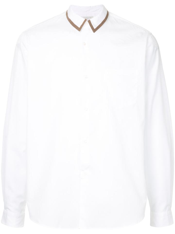 Tomorrowland Tipped Collar Shirt - White
