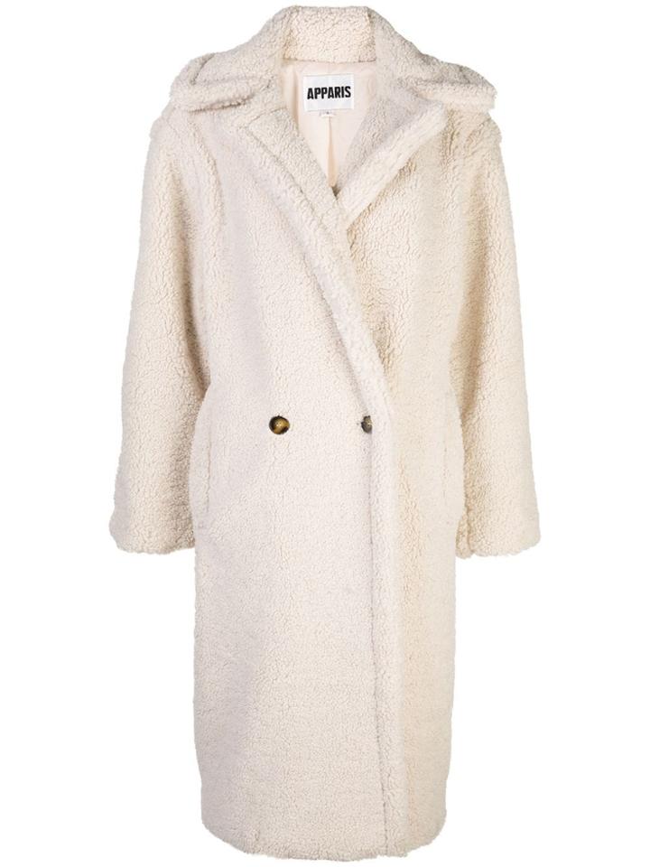Apparis Daryna Faux-shearling Coat - White