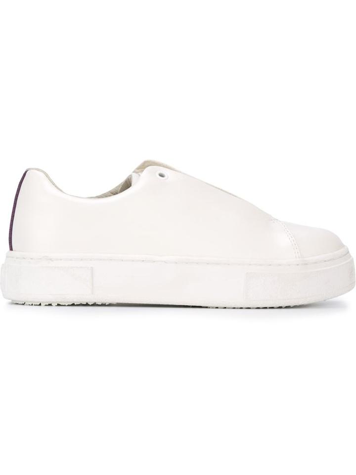 Eytys Doja Sneakers, Adult Unisex, Size: 37, White, Leather/nappa Leather/rubber