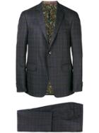 Etro Checked Two-piece Suit - Brown