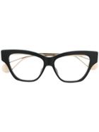 Gucci Eyewear Cat-eye Shaped Glasses - Black