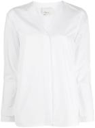 3.1 Phillip Lim Poplin Pearl Cuff Shirt - White