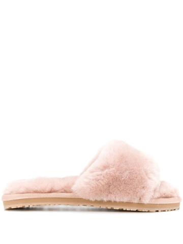 Mou Open-toe Slide Sandals - Pink