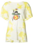 The Elder Statesman - Planet Print T-shirt - Women - Silk/cashmere - L, White, Silk/cashmere