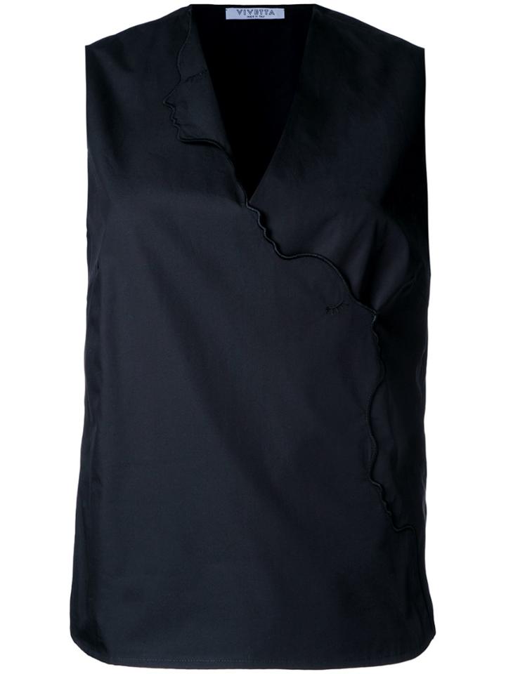 Vivetta Face Shapes Top - Black