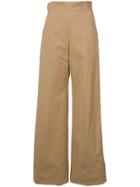Rachel Comey Oversize Cuff Palazzo Trousers - Nude & Neutrals