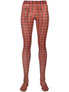Versace Printed Leggings - Red