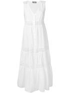 Mc2 Saint Barth Ellis Tiered Maxi Dress - White