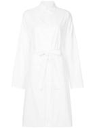 Yohji Yamamoto Long-line Belted Shirt - White