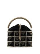 Rosantica Minerva Crystal-embellished Mini Bag - Black