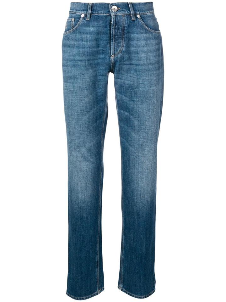Brunello Cucinelli Straight-leg Trousers - Blue