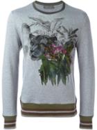 Etro Printed Sweatshirt, Men's, Size: M, Grey, Cotton/nylon