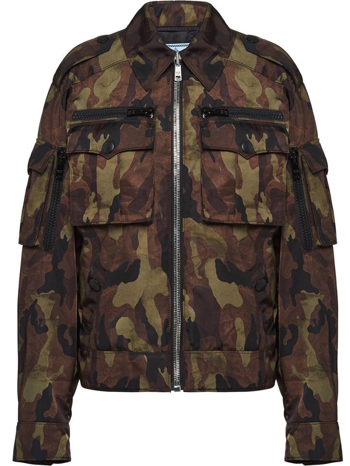 Prada Nylon Gabardine Jacket - Green