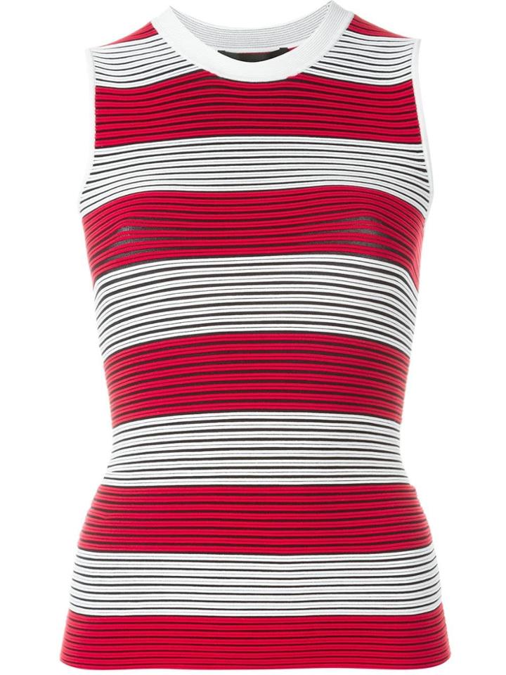 Alexander Wang Striped Tank Top - Red