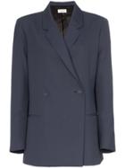 Toteme Oversized Fit Blazer - Blue
