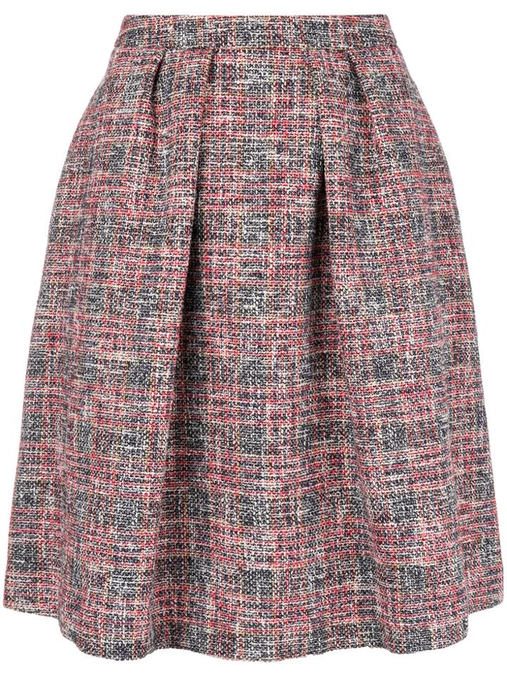 Ps By Paul Smith Flared Tweed Skirt