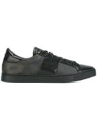 Burberry Checked Lace Up Sneakers