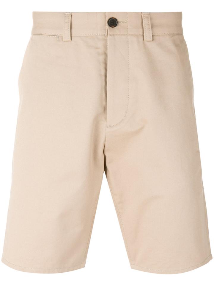 Maison Kitsuné - Classic Shorts - Men - Cotton - 31, Nude/neutrals, Cotton