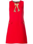 Dolce & Gabbana Appliqué A-line Dress - Red
