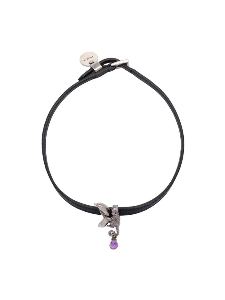 Prada Talisman Monkey Necklace - Black