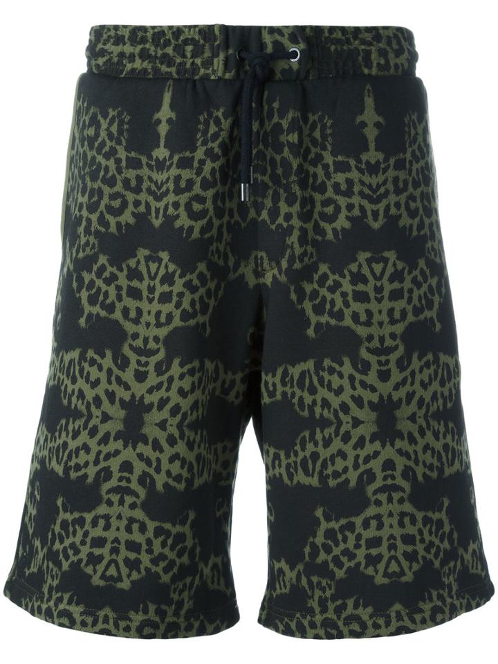 Marcelo Burlon County Of Milan Alonso Shorts, Men's, Size: Medium, Green, Cotton