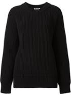 T By Alexander Wang Chunky Knit Sweater, Women's, Size: Xs, Black, Cotton/nylon