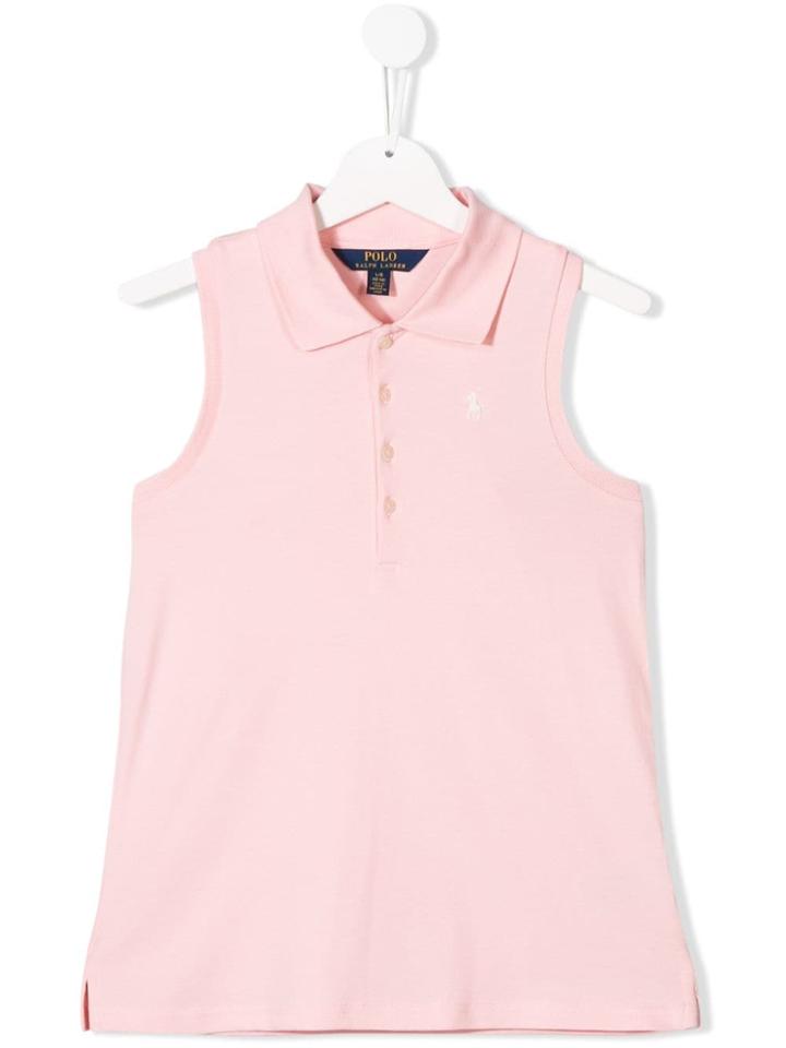Ralph Lauren Kids Teen Sleeveless Polo Shirt - Pink