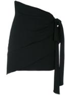 Saint Laurent - Tie-waist Dress - Women - Silk/acetate/viscose - 34, Women's, Black, Silk/acetate/viscose