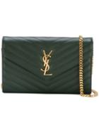 Saint Laurent 'monogram' Shoulder Bag, Women's, Green