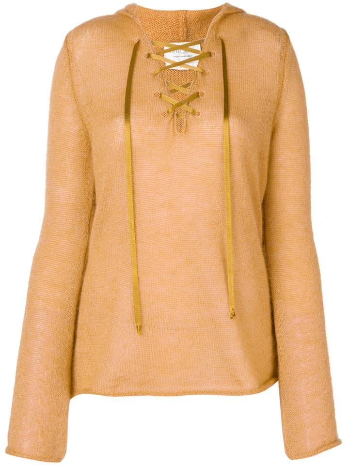 Forte Forte Lace Detail Knit - Yellow & Orange
