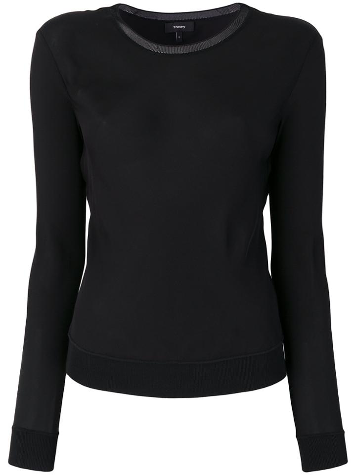 Theory Crew Neck Sweater - Black