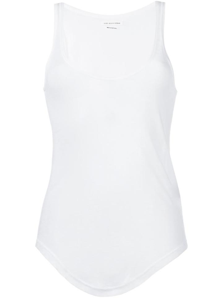 Isabel Marant Étoile Fitted Tank Top, Women's, Size: Small, White, Tencel/cashmere/silk