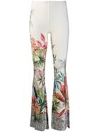 Black Coral Panter Printed Trousers - Neutrals