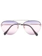 Miu Miu Eyewear Runaway Sunglasses - Silver