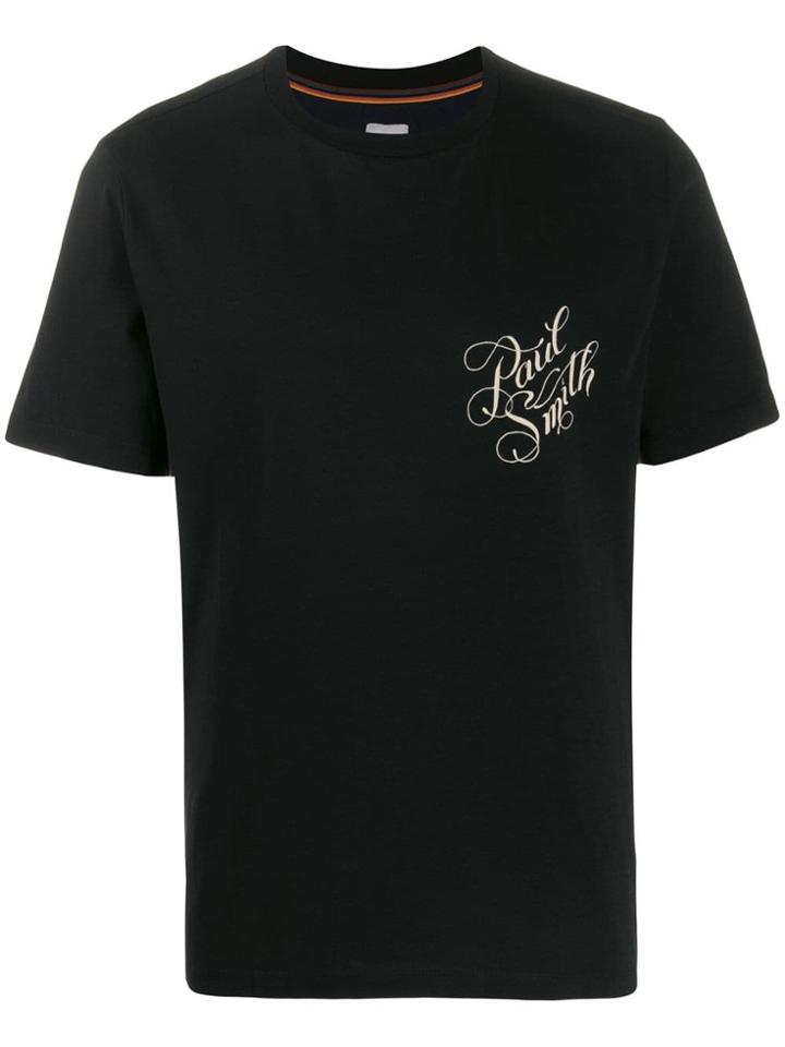 Paul Smith Rear Graphic Print T-shirt - Black